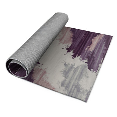 Watercolor Gray Indoor and Outdoor Area Rug