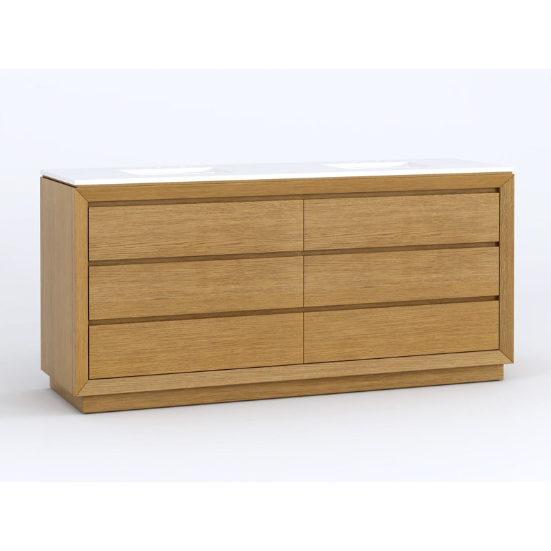 Horizontal 72" Double Vanity, 48" W
