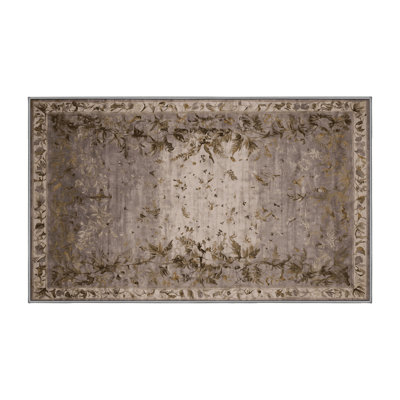 Machine Washable Gray Area Rug