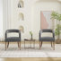 Ensemble de 2 chaises d'appoint modernes à dossier ouvert (sans table)