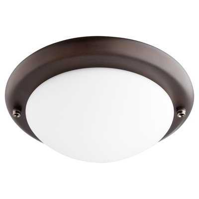 10 in. 1 - Light Frosted LED Ceiling Fan Light Kit