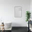 Miroir mural avec cadre en aluminium noir mat 24 po Nettuno-70675491-70675493