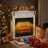 36" Freestanding Electric Fireplace With Mantel-121935705
