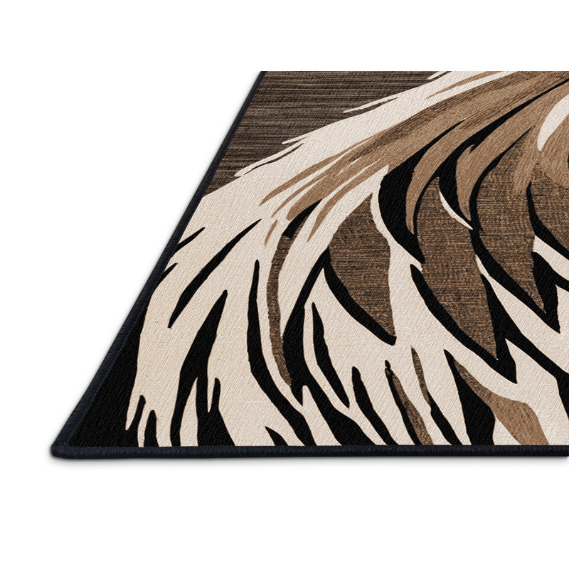Washable Kori Bustard Wildlife Area Rug, Runner 2' x 4'
