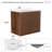 Wall-mount Walnut  Bathroom Vanity With Sink-116677103