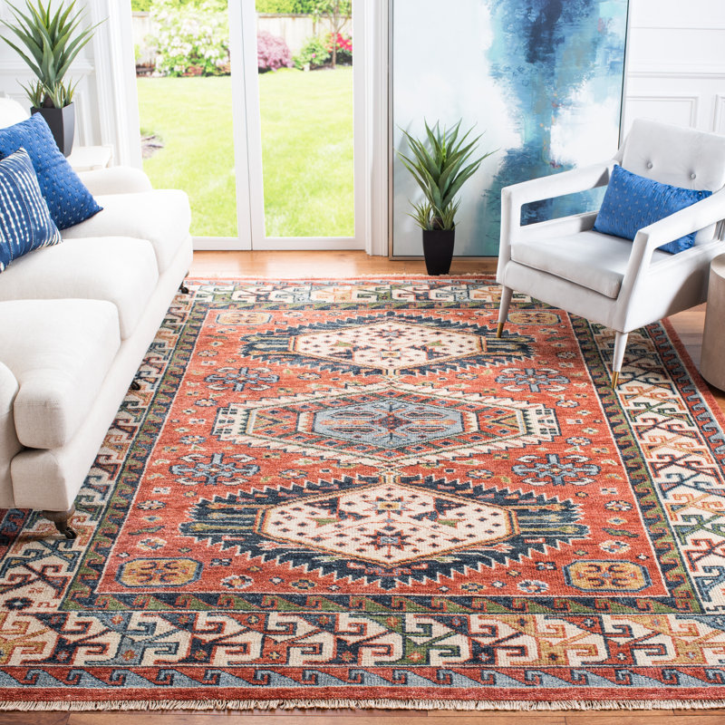 Oriental hand-knotted wool rug, Rectangle de 10 pi x 14 pi