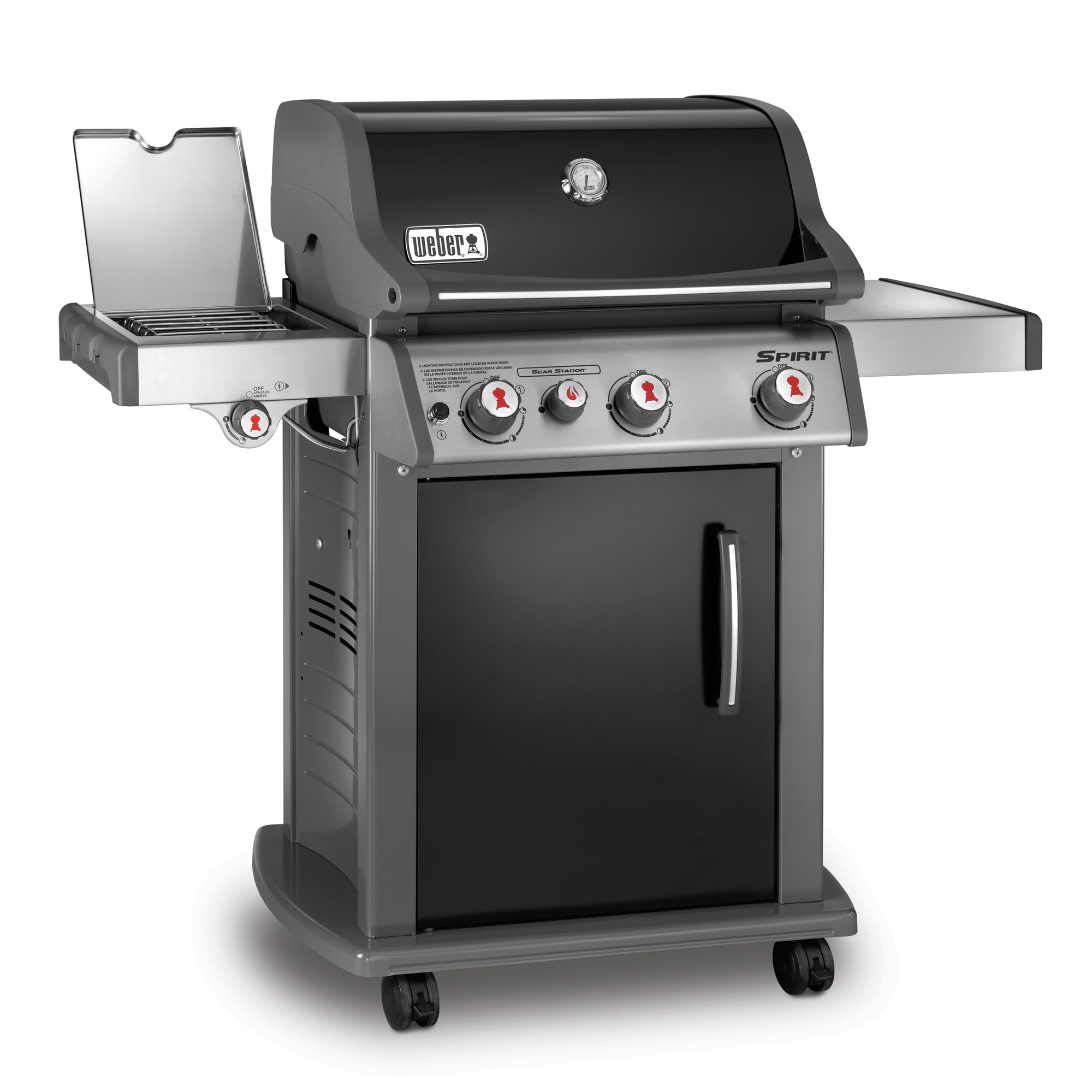 Weber Spirit S-315 Natural Gas Grill, 3 Burners, 32,000 BTUs, Stainless  Steel