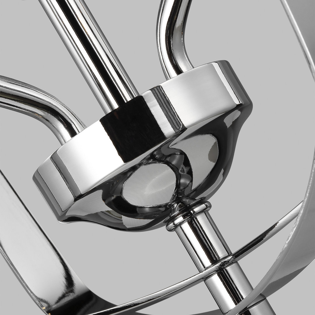 Romee 3 - Light Lantern Geometric Chandelier Generation Lighting by Visual Comfort Bulb 