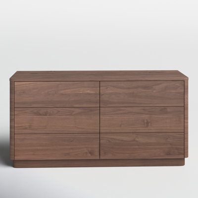 Mille 60" Walnut Double Dresser