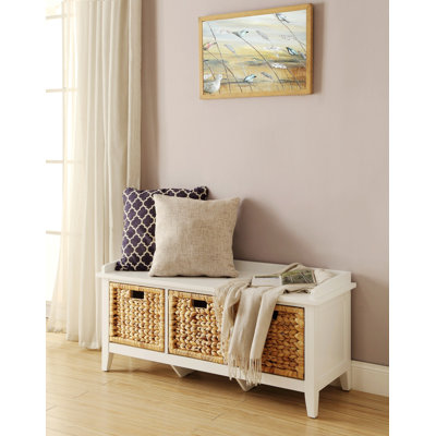 Banc avec rangement en bois