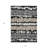 3' X 5' Black Silver And Gray Striped Washable Indoor Outdoor Area Rug