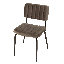 AGATHE 49cm H Metal Side Chair in Grey