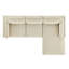 Canapé modulaire en tissu avec méridienne Roscoe-117983193-117983194