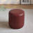 11.8In Small Round Faux Leather Upholstered Ottoman-120539217