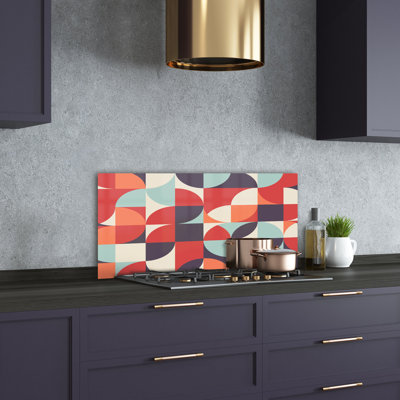50cm W x 100cm L Glass Peel and Stick Panel