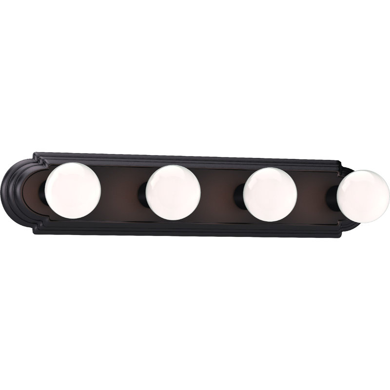 4-Light Indoor 24"W Antique Bronze Wall Mount Vanity Light Bath Bar, Antique Bronze