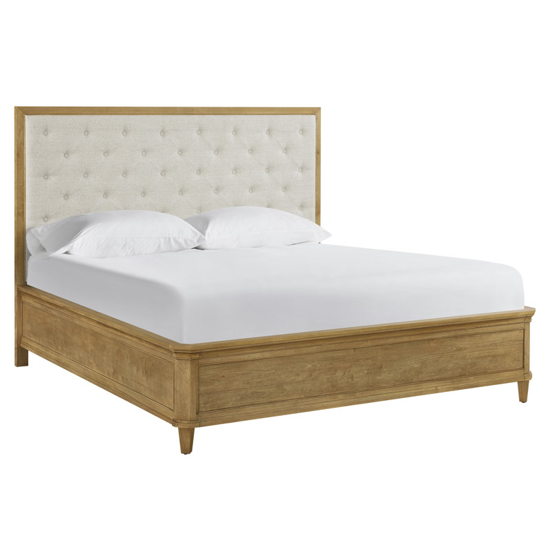 Birchaven Panel Upholstered Bed King, Tan, King