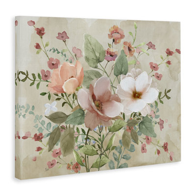 Art mural sur toile Elegant Country Blooms, design par Nan