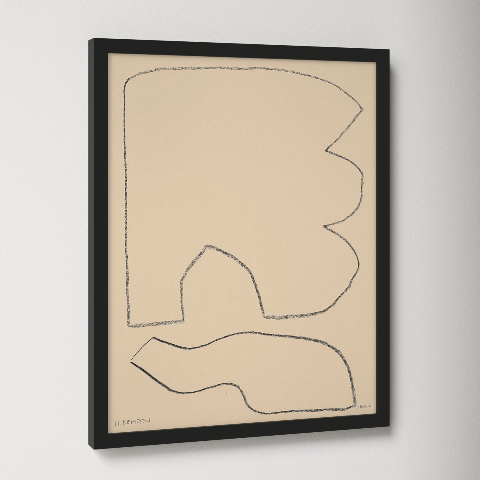 Outlines 3 by Michael Kempen, Black Framed, 16" W x 20" H