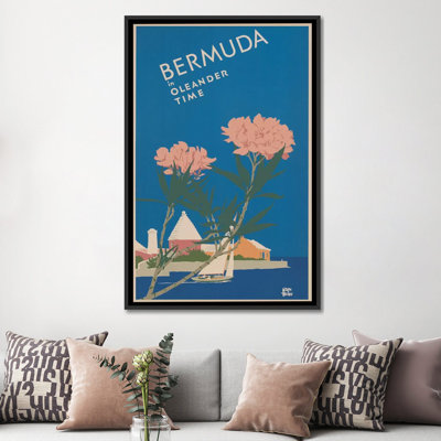 « bermudes travel poster i », impression sur toile
