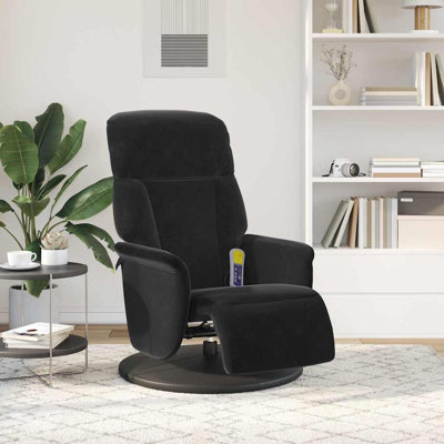 71 cm Wide Velvet Swivel Recliner