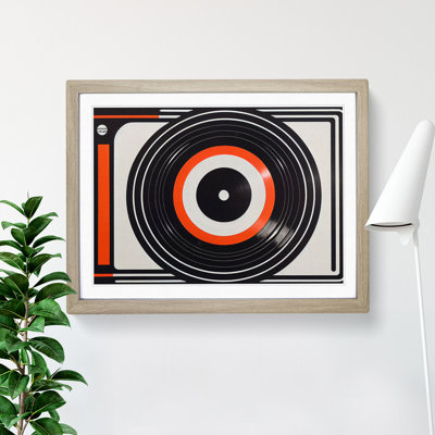 Vintage Vinyl Record Art Vol.1 Abstract - Framed Print