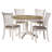 Carcassonne 4 - Person Solid Wood Top Pedestal Base Dining Set