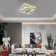 Flausch 8 - Light 60cm Modern Ceiling Light, Dimmable LED Flush Mount with Remote, Rectangle Acrylic Chandelier
