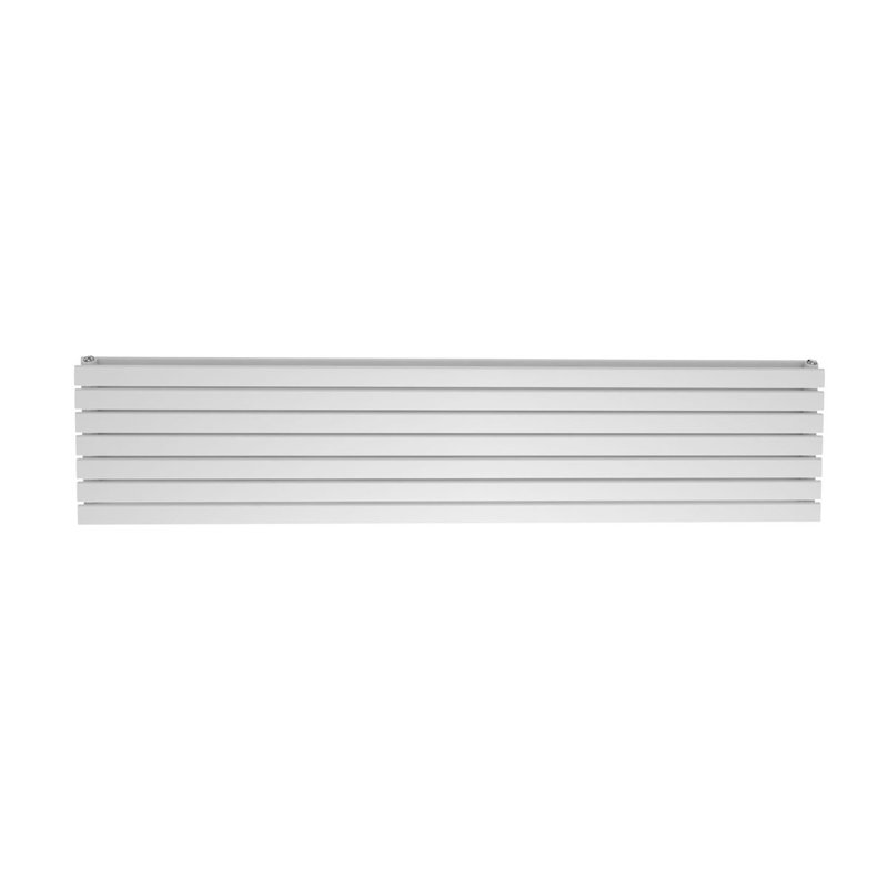 Pedro Horizontal Designer Radiator, White, 47.6cm H x 120cm W x 5.8cm D