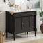 Meuble-lavabo autoportant 36 po avec lavabo en céramique Oxford, 3 tiroirs et tablette réglable-123413735