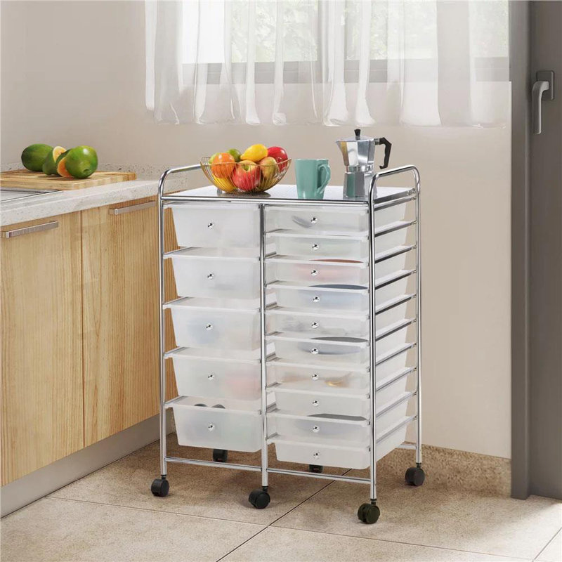 Alongi 15 -Drawer File Cabinet, White