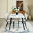 Corsi Adalia 5 Pieces Dining Table Set  63" Rectangular Dining Table with 4 Armless Chairs Space-Saving Design for Modern Dining Rooms-340508841-340508843