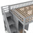 Elevare Bunk Bed With Roof And Window, Pinewood And MDF-417641055-417641054