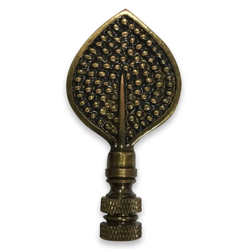 Faîteau de lampe bouleau leaf, Laiton antique