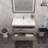 Deboser 36 " W Wall Mounted 1 Single Vanity Bathroom Vanity With Acrylic Top-370555343