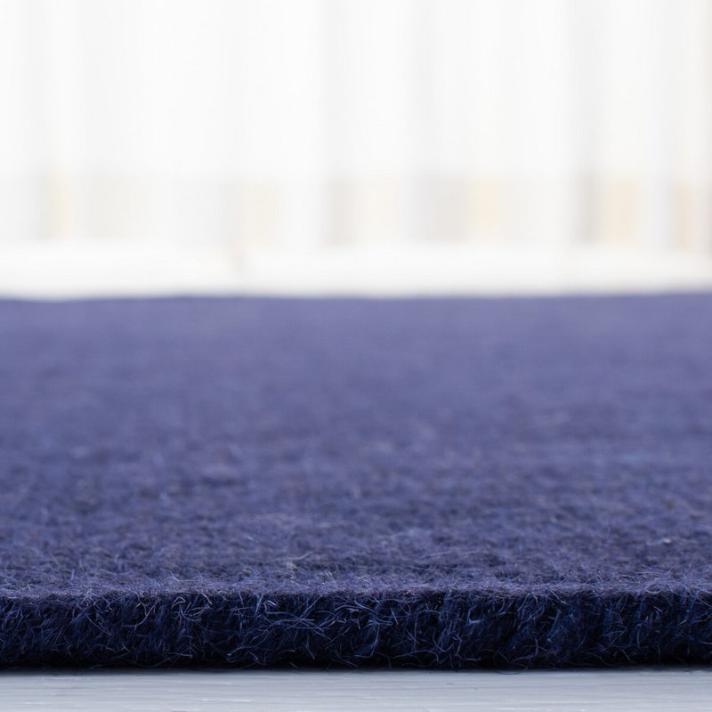 Handmade Purple Wool Rectangular 9' x 12' Area Rug