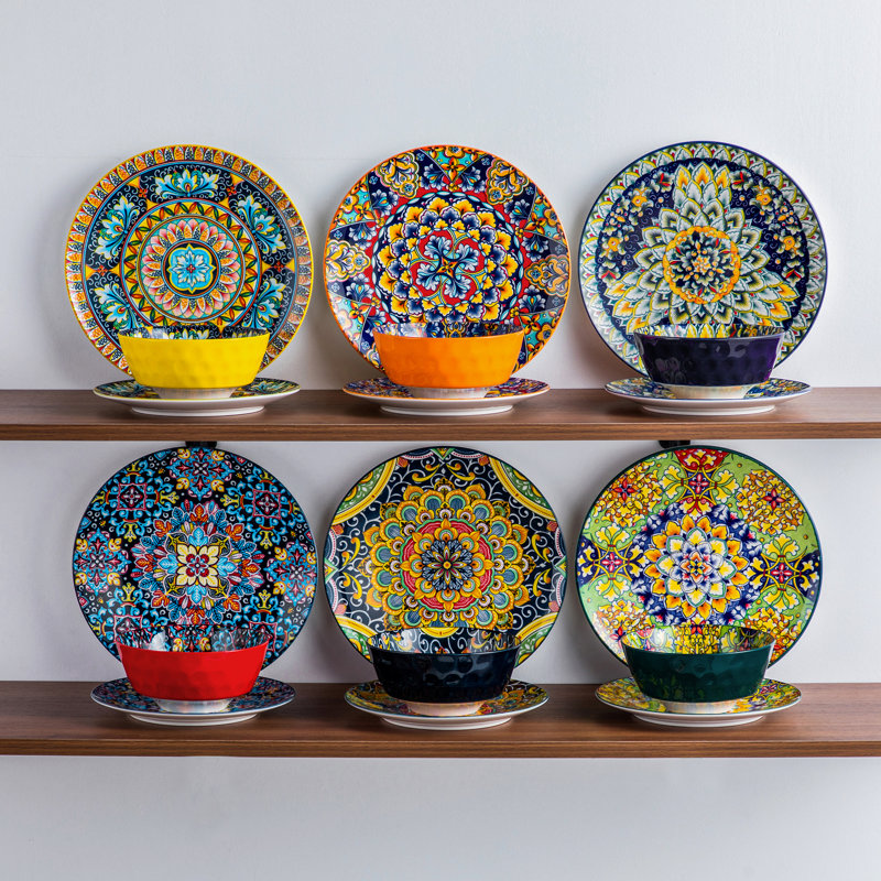 Porcelain China Dinnerware Set 36 Piece - Service for 12