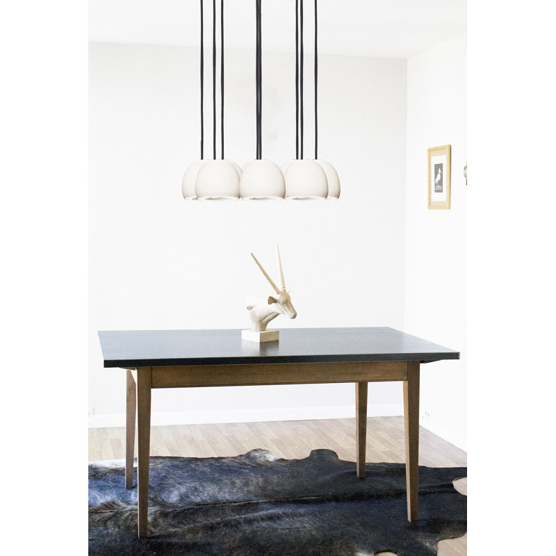 8 - Light Crystal Chandelier, 36" H x 24" W x 24" D, Black, White