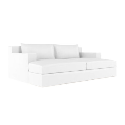 Mulberry Square Track-Arm Daybed with Flange Seam