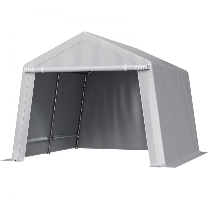 Tente d'abri d'extérieur imperméable 10 x 10 pi, Gris, H 96 po x l 120 po x P 120 po