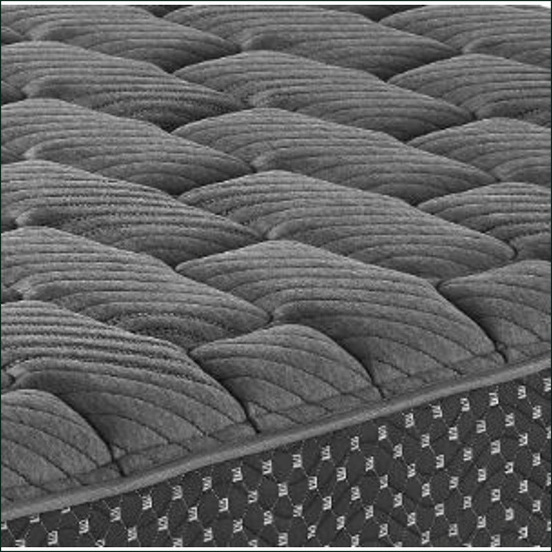 Mattresses, Full Size 13" Quilted Hybrid Firm Mattress with Wicking Fabric | Foam+Spring | Light Gray, Full