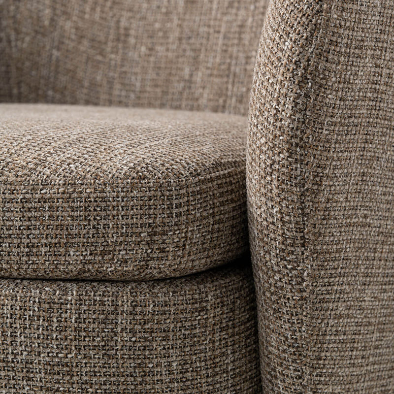 Ensemble de 2 chaises d'appoint Modern, Light Brown