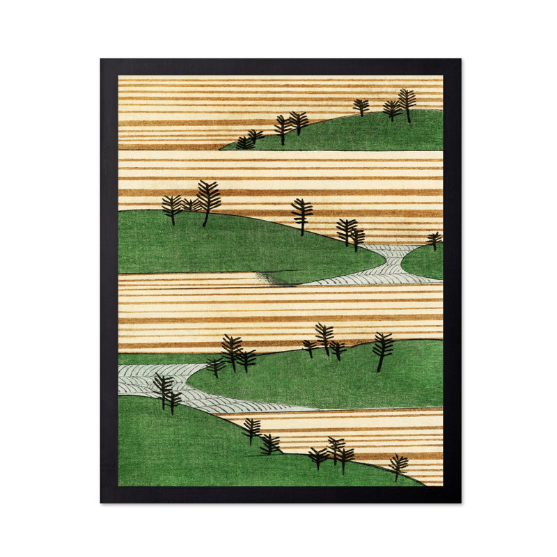 Paysage japonais, Sans cadre, Affiche, H 12 po x l 16 po