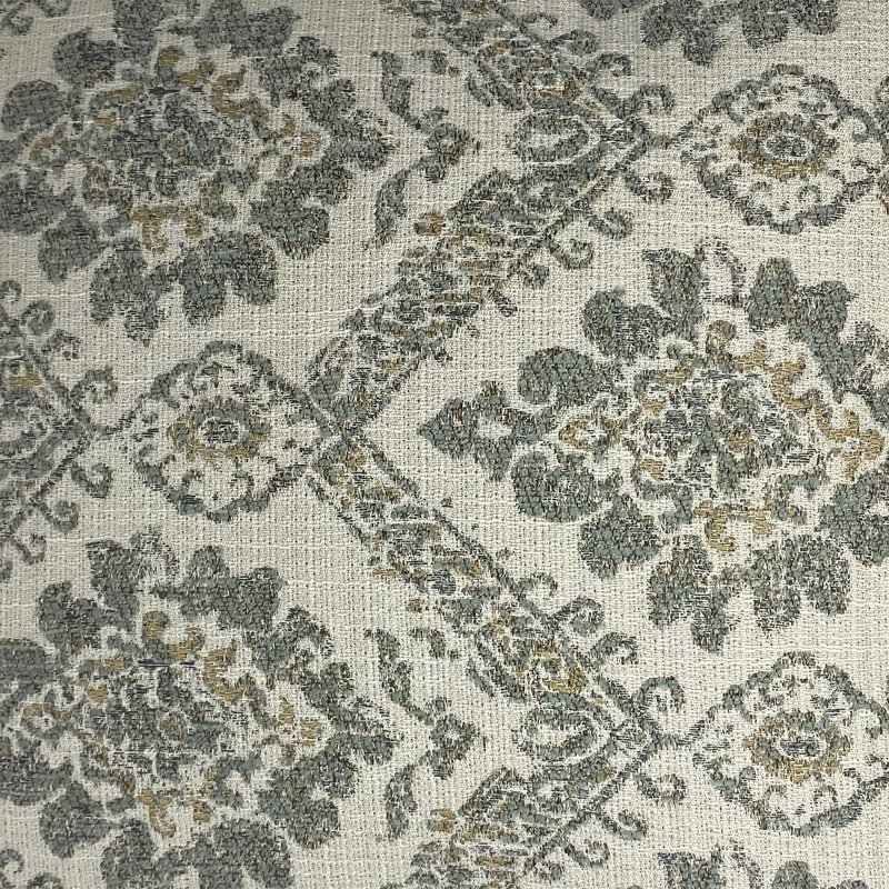 Oreiller Damask, 20 po x 20 po, Gris