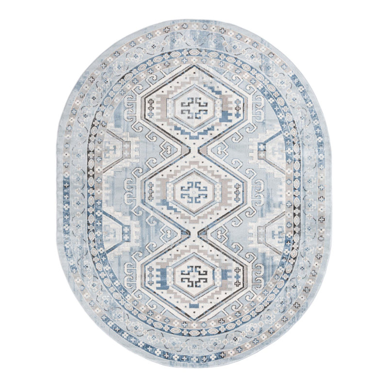 Oriental Area Rug, Oval 238.8cm x 304.8cm