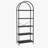 Black 5-Tier Arched Top Bookcase, Modern Freestanding Open Storage Shelving Unit for Living Room, Bedroom and Home Office