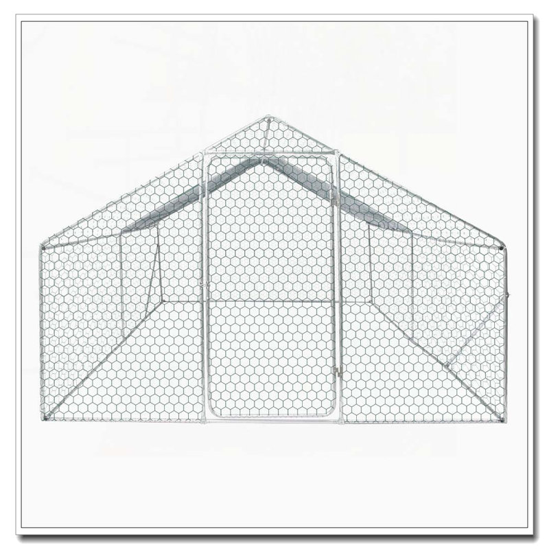 Grande cage de poulailler en métal