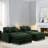 Sectional Sofa With 2 Removable Ottoman, 2 Usb Ports, 2 Cup Holders And Large Storage-1961823591