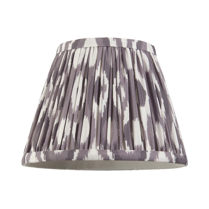 Ikat Lamp Shade, 14.5cm H x 11.8cm W x 20cm D, Brown