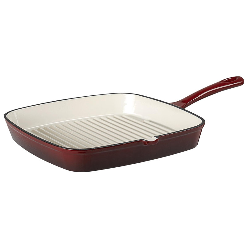 23cm Enameled Cast Iron Grill Pan / Griddle Set